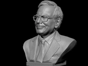 Warren Buffett 3D Print Model