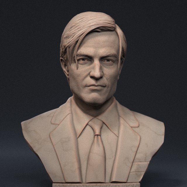 Robert Pattinson Modelo de impresión 3D .c4d .max .obj .3ds .fbx .stl .blend 