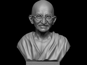 Mahatma Gandhi 3D प्रिंट मॉडल