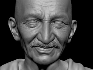 Mahatma Gandhi 3D-printmodel