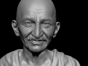 Mahatma Gandhi 3D-printmodel