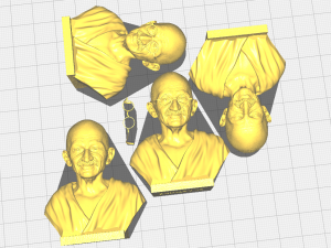 Mahatma Gandhi 3D-printmodel