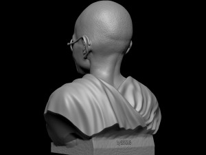 Mahatma Gandhi 3D-printmodel