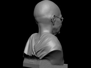 Mahatma Gandhi 3D-printmodel