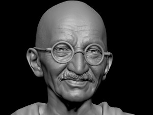 Mahatma Gandhi 3D-printmodel