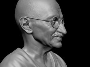 Mahatma Gandhi 3D-printmodel
