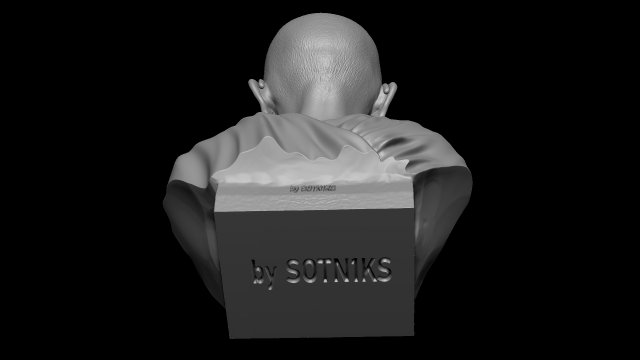 Mahatma Gandhi 3D Print Model in Sculpture 3DExport
