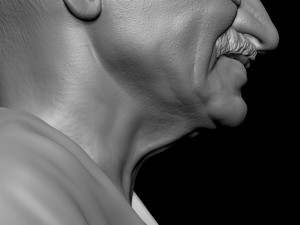 Mahatma Gandhi 3D-printmodel