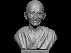 Mahatma Gandhi 3D-printmodel