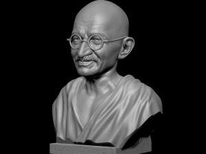 Mahatma Gandhi 3D-printmodel