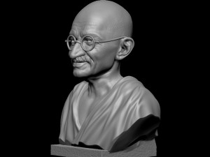 Mahatma Gandhi 3D-printmodel