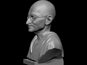 Mahatma Gandhi 3D-printmodel