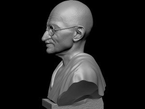 Mahatma Gandhi 3D-printmodel