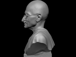 Mahatma Gandhi 3D-printmodel
