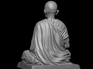 Mahatma Gandhi sculpture Modelo de Impressão 3D