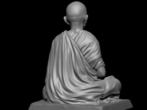 Mahatma Gandhi sculpture Modelo de Impressão 3D
