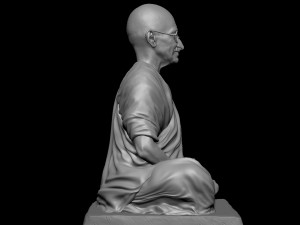 Mahatma Gandhi sculpture Modelo de Impressão 3D