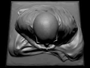 Mahatma Gandhi sculpture 3D Print Model