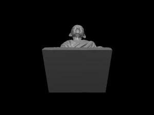 Mahatma Gandhi sculpture 3D Print Model