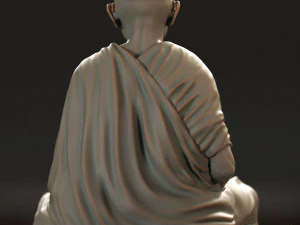 Mahatma Gandhi sculpture 3D Print Model
