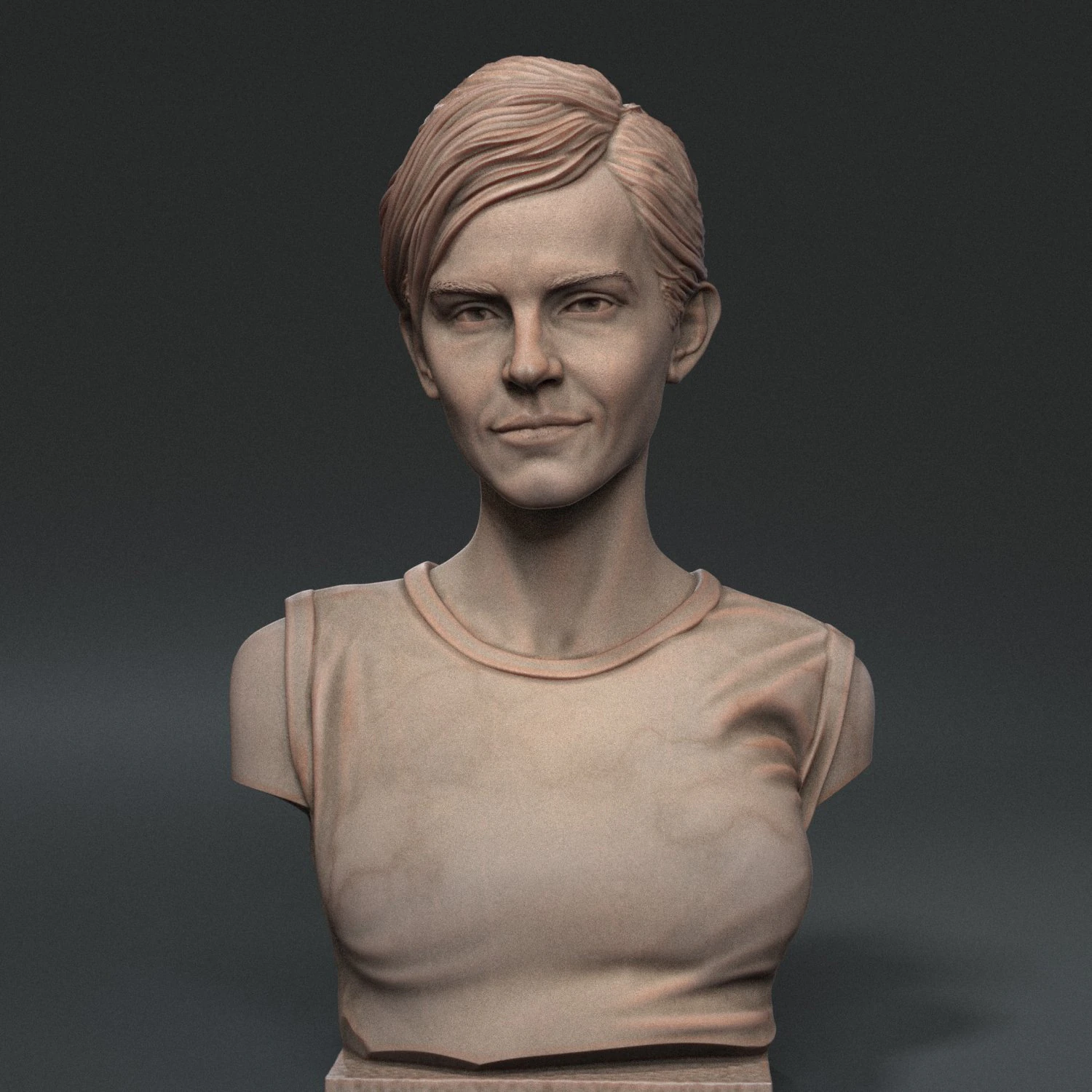 Emma Watson 3D Print Model .c4d .max .obj .3ds .fbx .stl .blend 