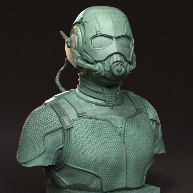 Ant-Man 3D Принт Модель .c4d .max .obj .3ds .fbx .stl .blend 