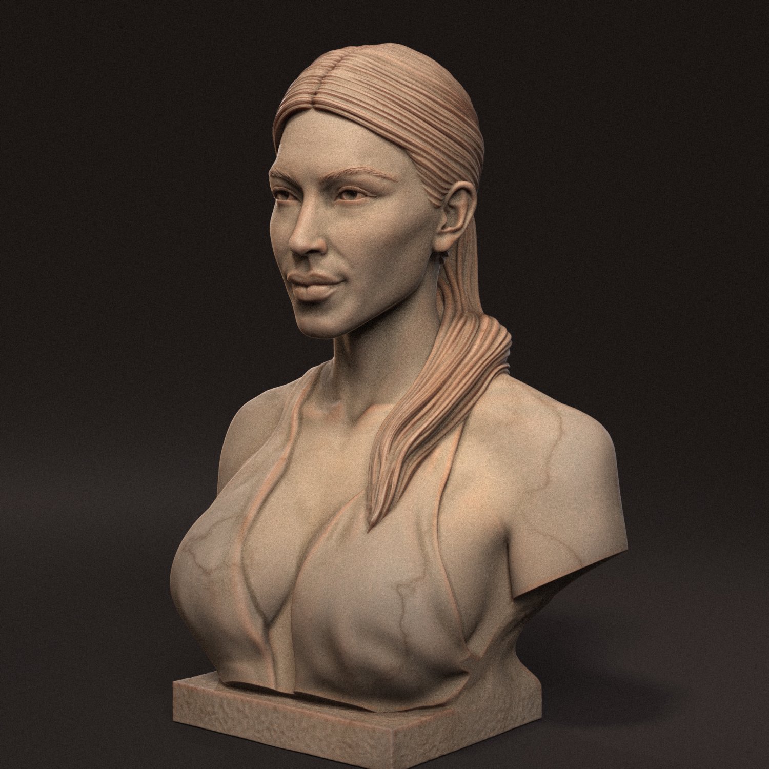 Kim Kardashian 3D Принт Модель In Скульптуры 3DExport