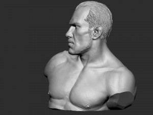 Tony Ferguson bust Modelo de Impressão 3D