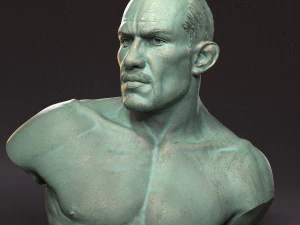 Busto de Tony Ferguson Modelo de Impressão 3D