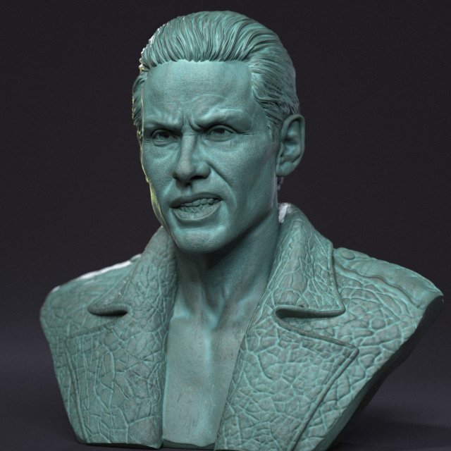 Jared Leto as Joker 3D Print Model .c4d .max .obj .3ds .fbx .stl .blend 