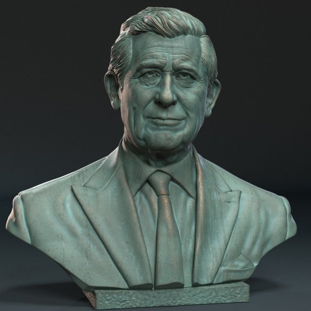 Charles III 3D 打印模型 .c4d .max .obj .3ds .fbx .stl .blend 