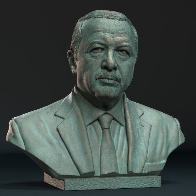 Recep Erdogan Modelo de Impressão 3D .c4d .max .obj .3ds .fbx .stl .blend 