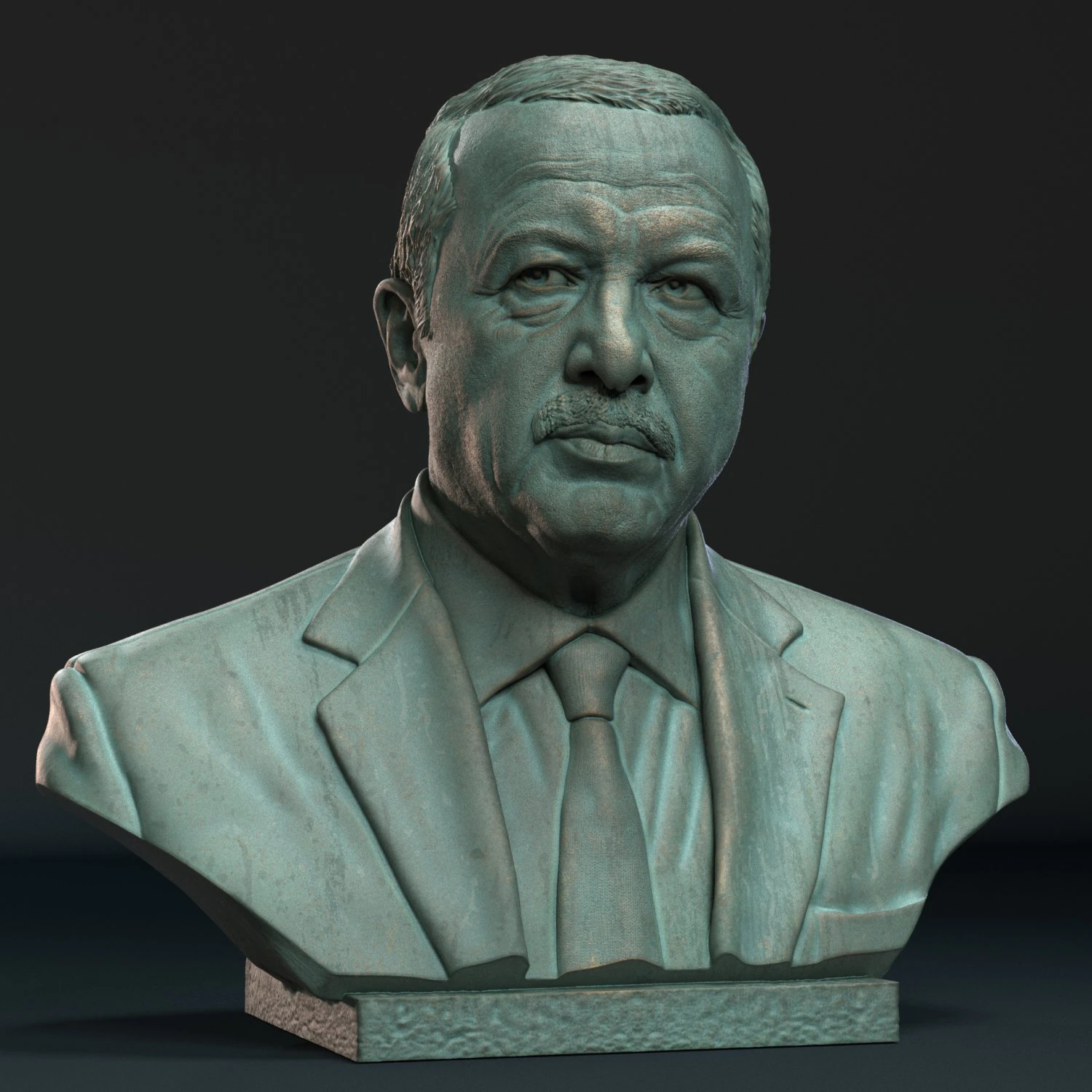 Recep Erdogan 3D Print Model .c4d .max .obj .3ds .fbx .stl .blend 