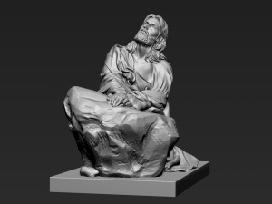 Jesus Sculpture 11 Modelo de Impressão 3D