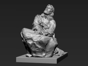 Jesus Sculpture 11 3D Print Model