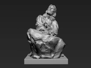 Jesus Sculpture 11 3D Print Model