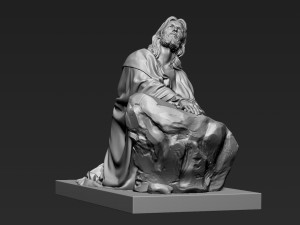 Jesus Sculpture 11 Modelo de Impressão 3D