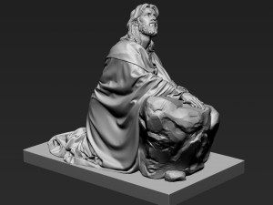 Jesus Sculpture 11 Modelo de Impressão 3D