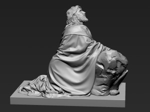 Jesus Sculpture 11 Modelo de Impressão 3D
