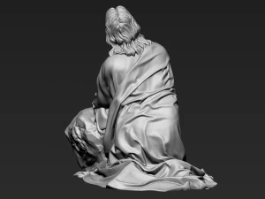 Jesus Sculpture 11 3D Print Model