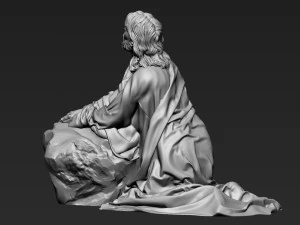 Jesus Sculpture 11 3D Print Model
