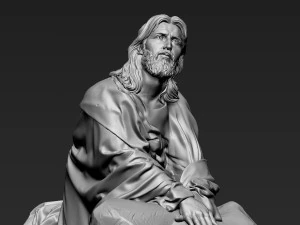Jesus Sculpture 11 3D Print Model