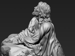 Jesus Sculpture 11 Modelo de Impressão 3D