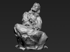 Jesus Sculpture 11 Modelo de Impressão 3D