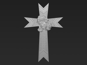 Jesus Cross 08 Model do druku 3D