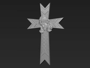 Jesus Cross 08 3D Print Model