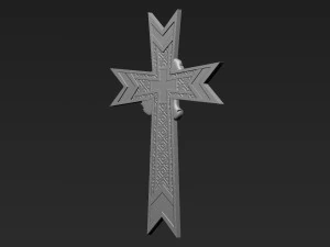 Jesus Cross 08 3D Print Model