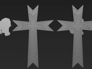 Jesus Cross 08 3D Print Model