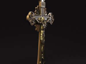 Jesus Cross 10 Modelo de Impressão 3D