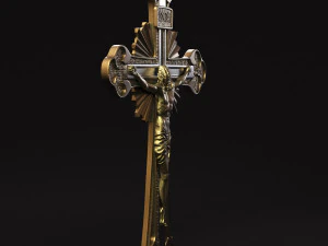 Jezus Krzyż 10 Model do druku 3D